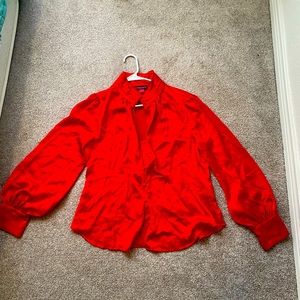 Red blouse